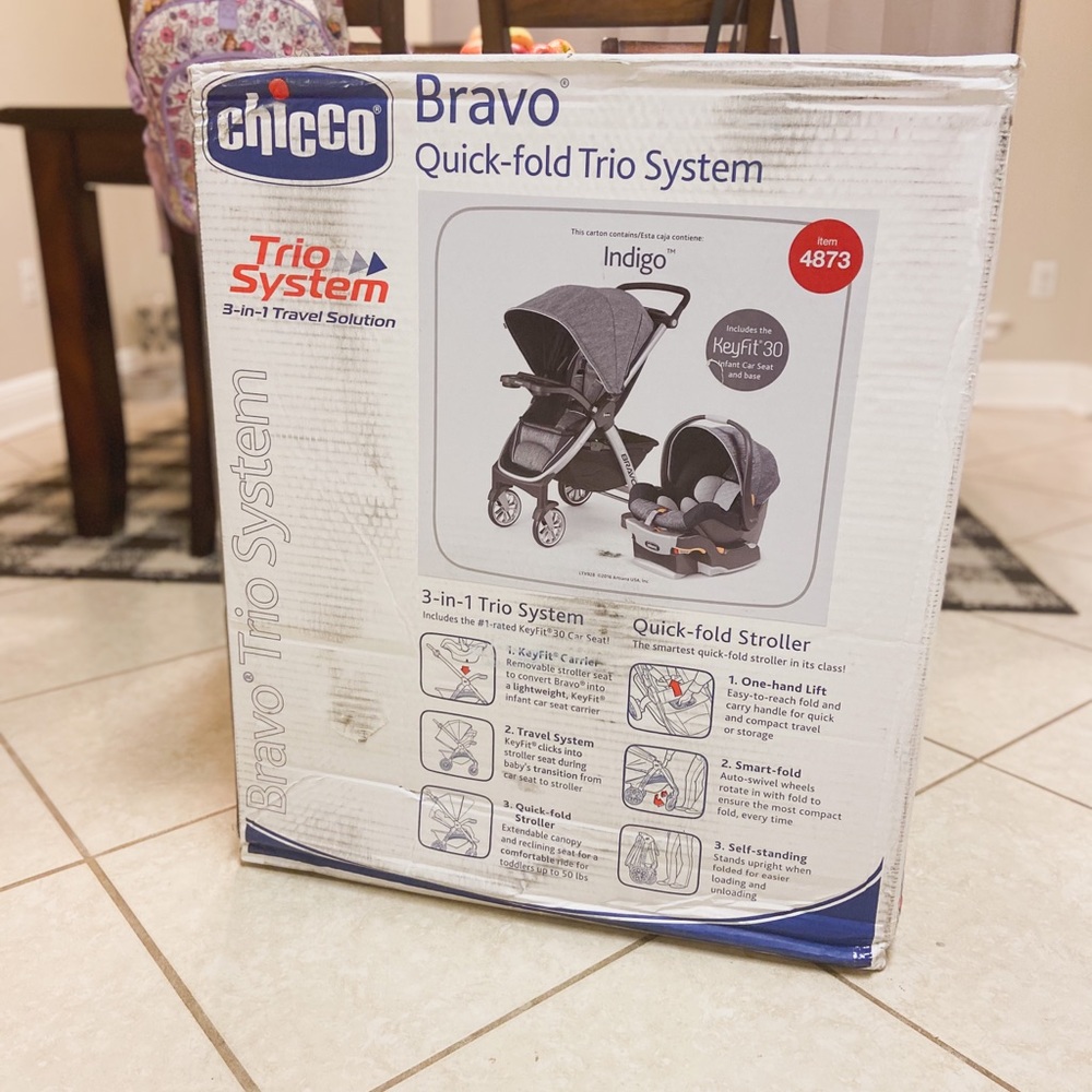 Chico Bravo trio travel system BRAND NEW